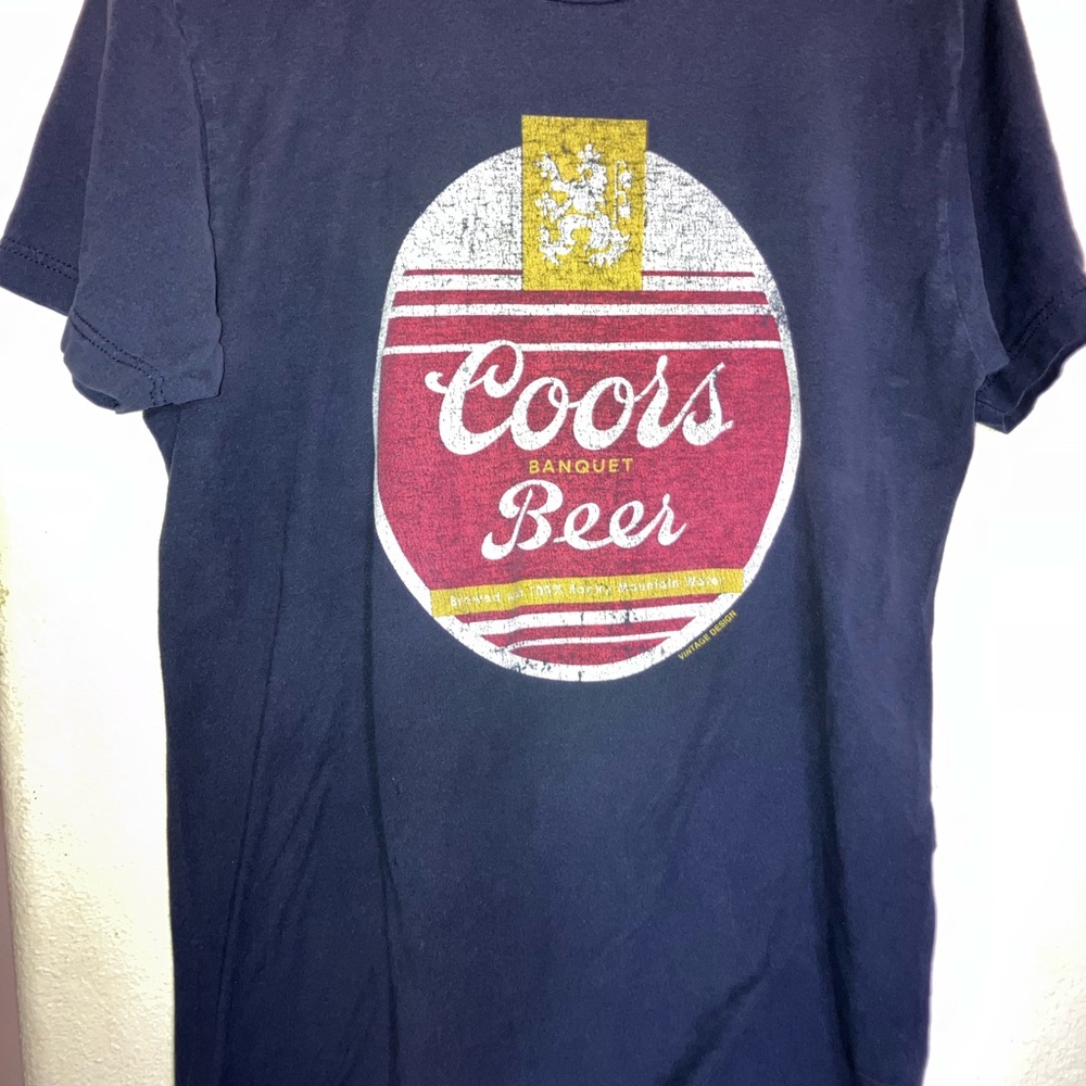 Blue Vintage Graphic‎ Coors Short Sleeve Tee
